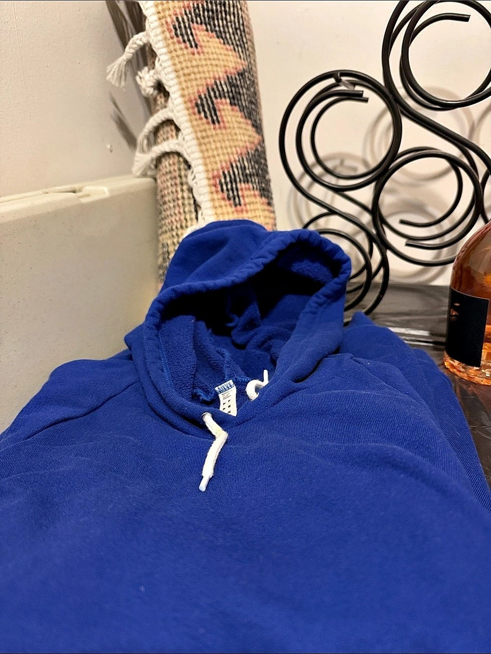 American Apparel Heavy Blend Hooded Sweatshirt Blue Hoodie